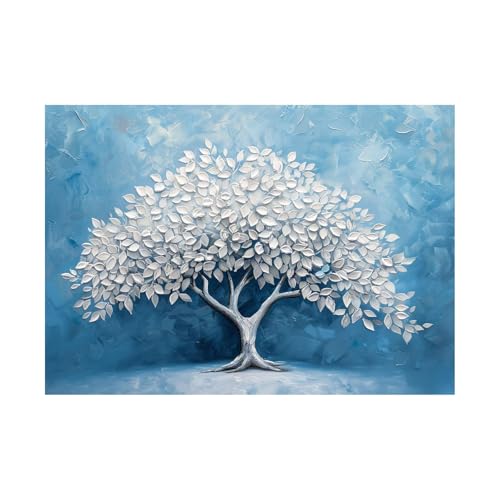 Tableau Arbre de Vie WODJEM 80x120cm sans cadre pour decoration murale