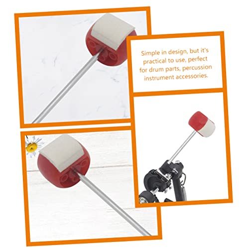 Vaguelly 2pcs Felt Bass Drum Pedal Beater Percussion miniatura 7