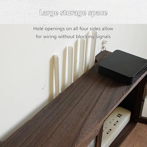 Armoire cachée murale pour routeur internet dans le salon ou bureau