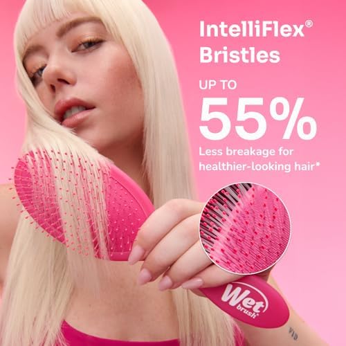 Wet Brush Original Detangler Hair Brush, Amazon Exclusive Aqua- Ultra-Soft IntelliFlex Bristles-Detangling Hairbrush Glides Through Tangles For All Hair Types (Wet Dry & Damaged Hair) - Women & Men — view 6