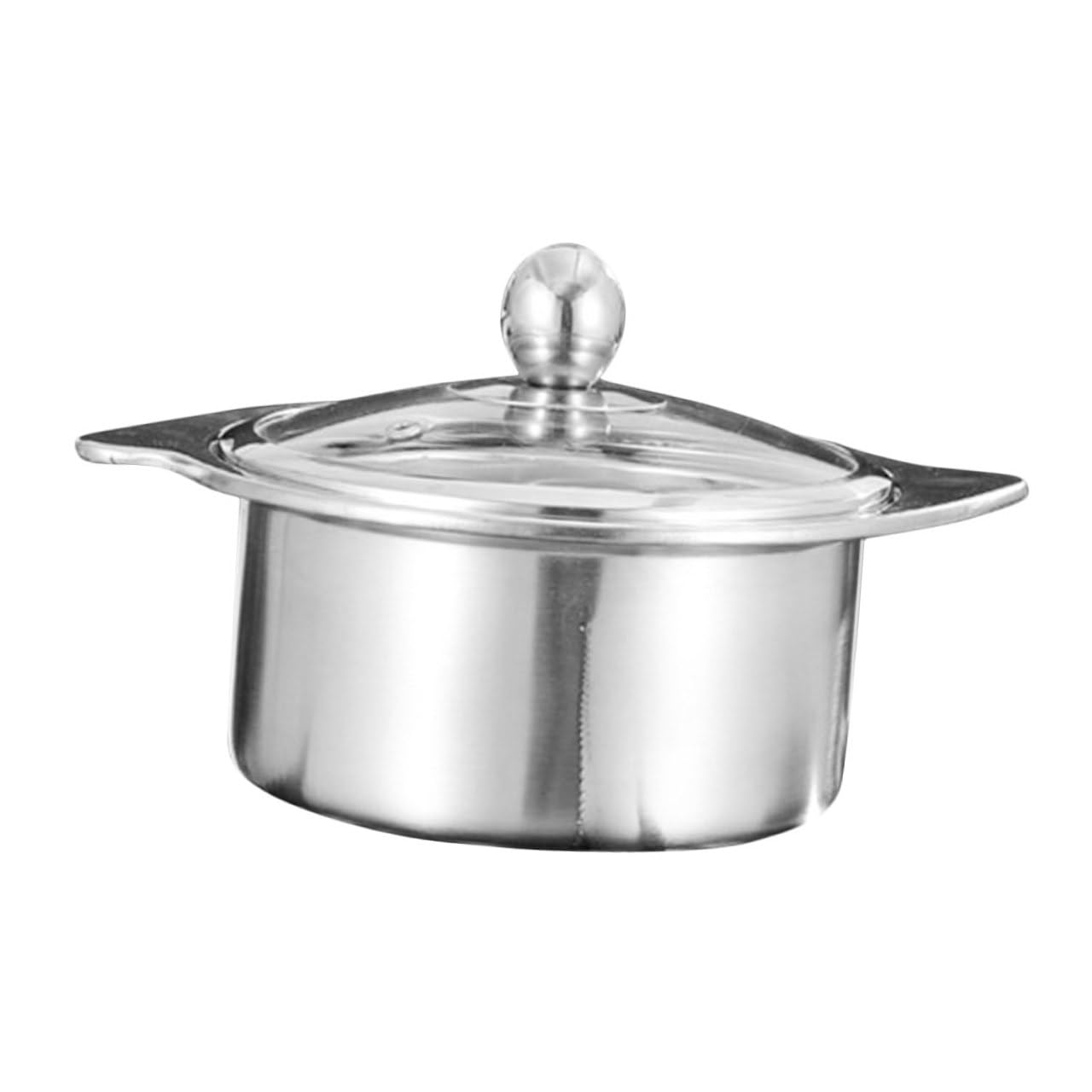 Edelstahl Hotpot 16cm Topf mit Trennwand für Herd