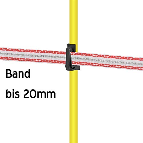 VOSS.farming 40 pz. Pali in Fibra di Vetro, Lunghezza 155 cm, a Punta Singola Lunga, ovali, per recinzioni elettriche