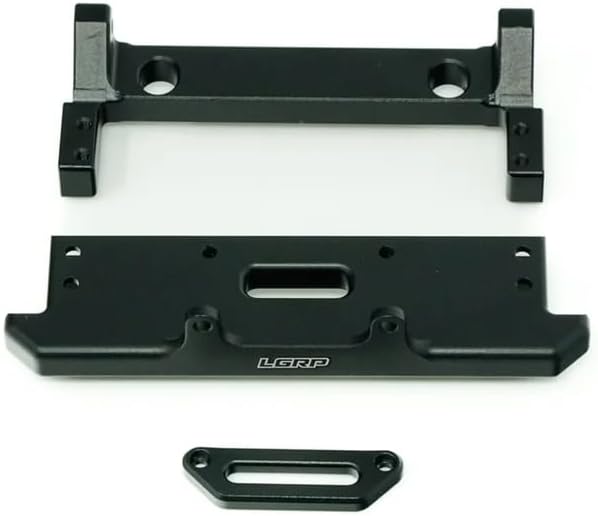 LGRP Aluminum Front Bumper (Satin Black) compatible with Axial® CJ7® 1/10 SCX10 RC4WD LGCJ7001