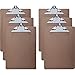 for Business Source Clipboards Hardboard Metal Clip 9x12-1/2 6/BD Brown 65637BD, for Metal clipboard, for clipboard Pack of 6, for clipboard Letter Brown hardboard 9x12 Flat Clip, for Brown clipboard