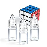 Daozhogo 3 Stück Silikonöl für Magic Cube, 9 ml Transparentes Schmiermittel zur Geschwindigkeitsverbesserung, Gleitöl für Speed Cube, Passendes Zubehör für Zauberwürfel