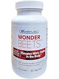 Wonder Beet Beet Root Capsules 1100mg, Standardized to 2% Nitrates, Helps Support Nitric Oxide Production, Blood Pressure, Heart Health, Contains Non-GMO Beetroot Powder and Grape Seed Extract (90)