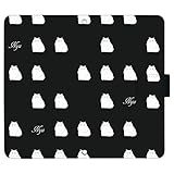 SmaSmaSweets 手帳型 ケース For iPhone6S [デザイン:1.ブラック/マグネットハンドあり] ペルシャパターン ネコ 猫 アイフォン 用 互換性 スマホケース カバー