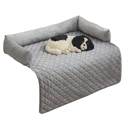 Hondenbedhoes, handgemaakte hondendeken, wasbaar, bankbescherming, hondenmand voor grote honden en middelgrote honden, meubelprotrctor voor vloer, bed, bank, autolaars (90x90 cm, lichtgrijs)
