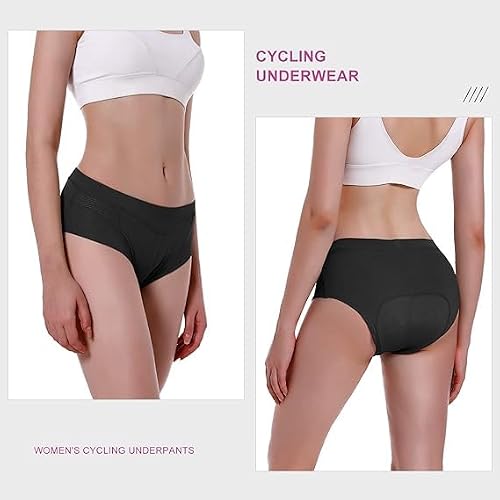 FEIXIANG Pantalon de Cyclisme pour Femmes,Short de Cyclisme Court sous-Vêtements de Cyclisme avec Rembourrage en Gel 4D,Pantalon de Cyclisme Respirant Short de Cyclisme à Séchage Rapide – vue 2