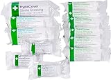 Safety First Aid Group HypaCover Sterile Wound Dressings, Assorted Pack of 12 - Bandages with Sterile Dressing Pad
