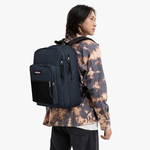 Image of EASTPAK Pinnacle - 38L Everyday Backpack with Dual Compartments, Organizer Front Pocket, Padded Back Panel & Shoulder Straps, Triple Denim