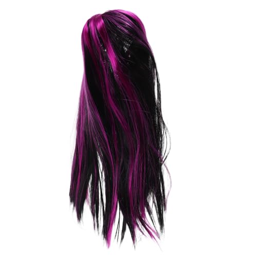 Sosoport ロングコスプレウィッグ:ストレートアニメウィッグ - 女性用ドレスアップ用合成ヘア - ハロウィンコスチュームパーティー用合成交換ヘア