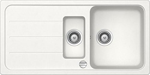 Schock Formhaus D150 Granite Alpina White 1.5 Bowl Inset Kitchen Sink