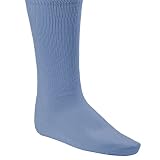 Champion Sports Rhino® All Sport Socks - Machine Washable Sport Sock - for Baseball, Football, Soccer - Cushioned Tube Sock - Stay-in-Place Fit - Size: X-Large (13-15) - Columbia Blue