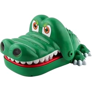 Temfeoh 特大 痛いワニ ワニワニパニックおもちゃ 口歯咬合 危機一発ゲーム 危機一発 罠ランダム噛むワニ くじ引き罰ゲーム 虫歯探し 電池不要 忘年会 クリスマス 新年 パーティ玩具" 