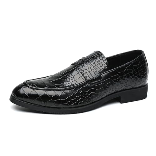 Zapatos de vestir cómodos en piel de cocodrilo para eventos largos