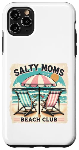 Salty Moms Beach Club Funny Beach Summer Vacation Holiday Carcasa para iPhone 11 Pro Max