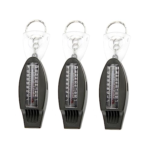 iplusmile 1セット 多機能ホイッスル 緊急ホイッスルハイキング キャンプ用品 生存 キャンプギアの必需品 非常口笛 Abs高強度落下防止高温エンジニアリングプラスチック Black 3個