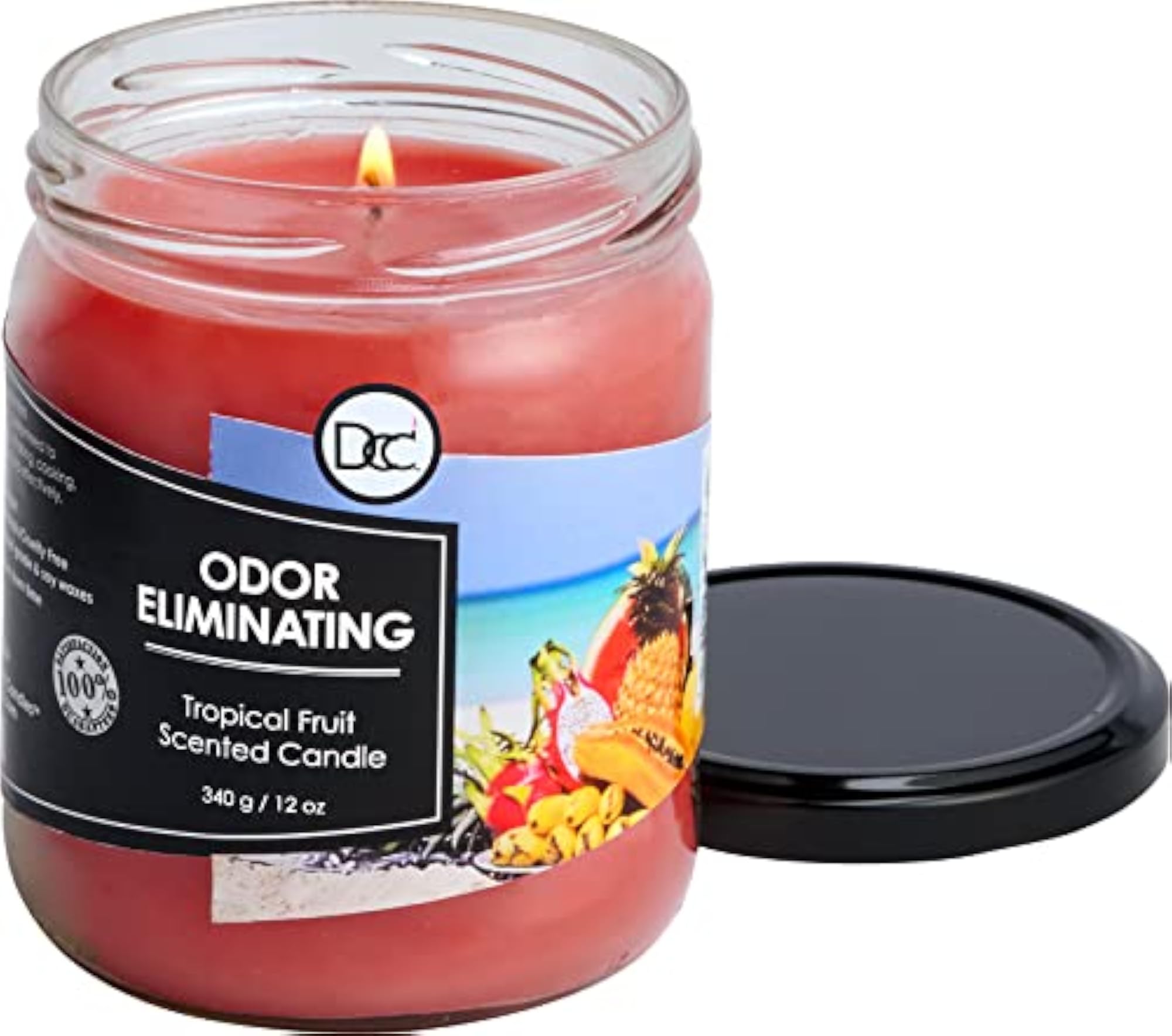 Tropical Fruit Scented Odor Eliminating Candle