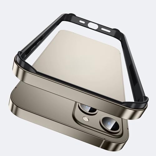 Coque hybride iPhone 13 Pro Max aluminium silicone thermique robuste couleur titane