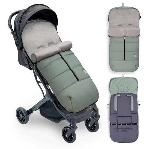 mibebestore - Saco Silla Paseo Universal Polar Modelo 8 Liso Verde Menta - Unisex