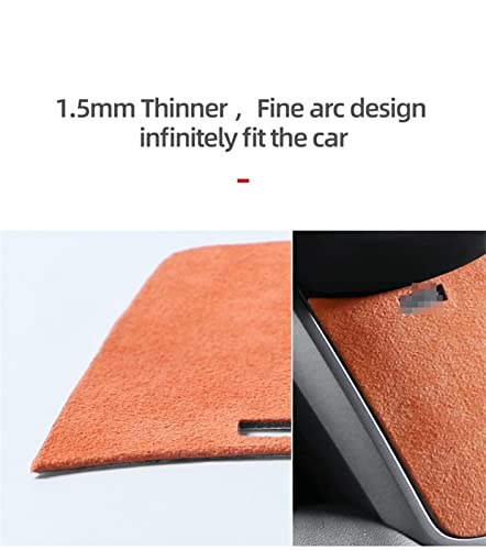 Consola central Tesla Model 3 e Y protector de volante negro para ocultar roces e imperfecciones 4