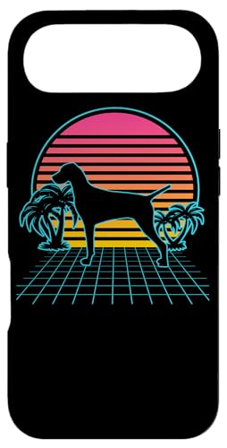 Vizsla Dog ���B���e�[�W 80 �N�� Vaporwave ���I�q�����D�� �X�}�z�P�[�X iPhone Air �p