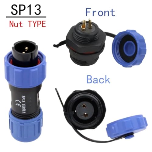 Conector SP13 de 4 pines, juego macho y hembra con socket IP68 3