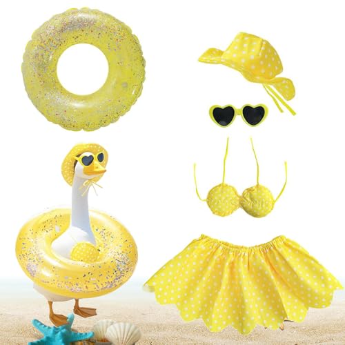 Costume de canard de jardin en résine durable pour décoration extérieure festive
