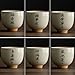 75Ml/2.5oz Creative Handwritten Ceramic Tea Cup, Home Vintage Kung Fu Tea Tasting Cup - All Things Appropriate