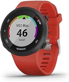 Garmin Forerunner 45S GPS Running Watch with Garmin Coach Training Plan Support - White, Small