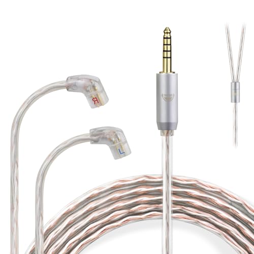 okcsc JBX ���P�[�u�� QDC 2Pin �P�[�u�� �C���z���P�[�u�� 4�c OFC KZ�p TRN�p CCA�p ZAX/AS16/ZS10pro/ZSN/ZEX���ɓK������ 4.4mm