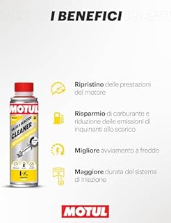 Motul - Detergente Iniettori Diesel - Additivo Curativo per Motori a Diesel - Riduzione dei Consumi e delle Emissioni - Ideale Prima della Revisione - Valve & Injector Cleaner Diesel - 300 ml