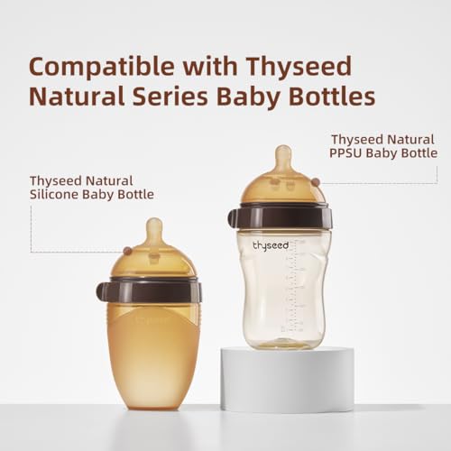 Thyseed Natural Series Nipple, Wide-Neck, Medium Flow,7-10 Month,1 Pack