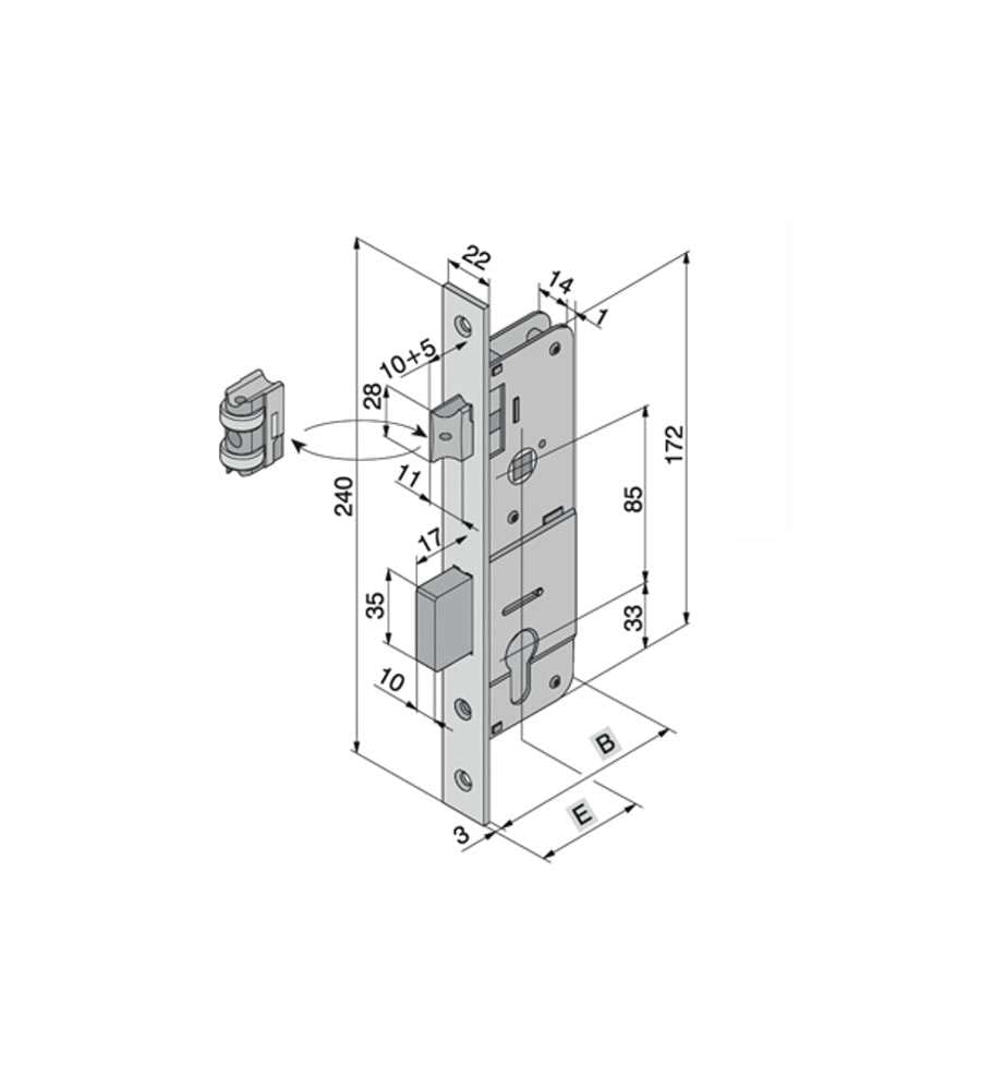 Welka 10120100E Lock Thread Cylinder Shaped F22