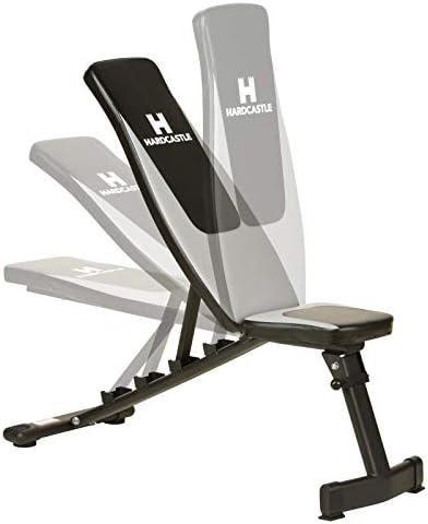 Hardcastle Folding Adjustable Weight Bench with Flat and Incline Angles - Strong Fold Away Design