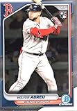 Wilyer Abreu baseball card Rookie RC 2024 Topps Bowman Chrome #46 (Bos Red Sox)