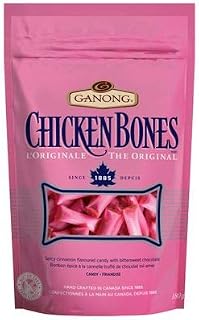 Ganong Chicken Bones Spicy Cinnamon Flavoured Candy with Unsweetened Chocolate 180g