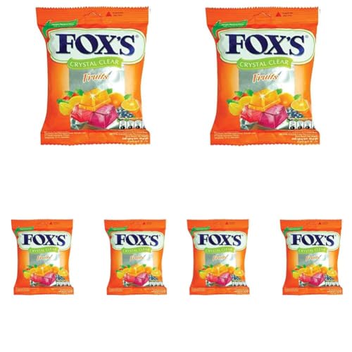 Image of Fox's Foxs Crystal Clear Fruit Mix Candy,90 Gram (Pack Of 6),180Gram