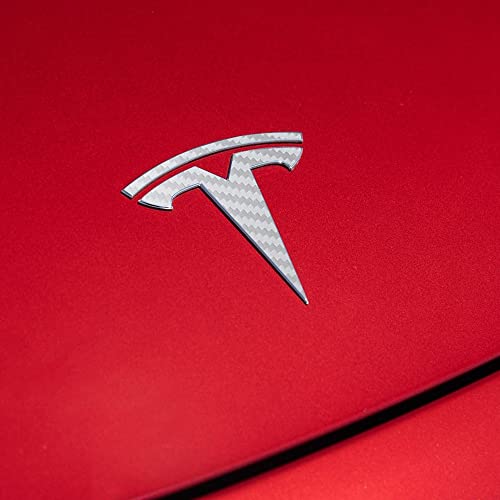 Pegatinas de emblema para Tesla Model 3 kit de personalización de logotipos en plata 4