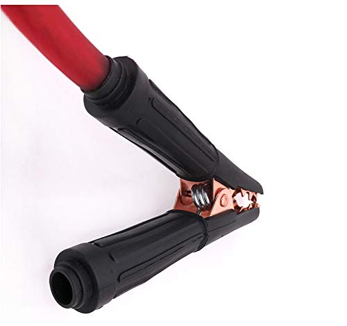 SOS Cable Black Red Copper Wire Auto Battery Line Emergency Cable Line Cable Clip Power Charging Jump Start Leads|Cables, Adapters & Sockets - (Color Name: 4GA Half of 5M 1pair)