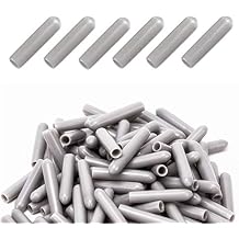JinYu Universal Dishwasher Rack Tine Prong Repair End Cover Caps, Long 1 inch Round Tips, Just Push on to Repair White/Gray 50 Pcs Gray