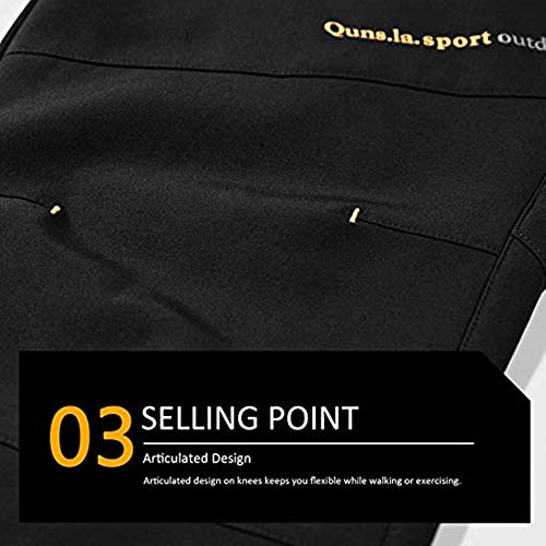 Pantalon De Randonnée Imperméable YUTYTH Homme Medium Doublure Polaire Extérieur