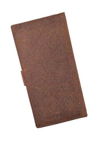 Marshal Genuine Leather Basic Checkbook Holder With Snap Closure (Vintage) #TOP6