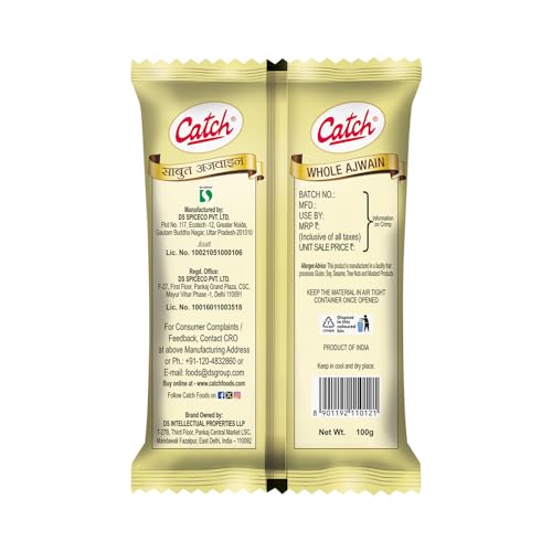 Image of Catch Ajwain Whole | Carom Seed 100g (Pack of 3)