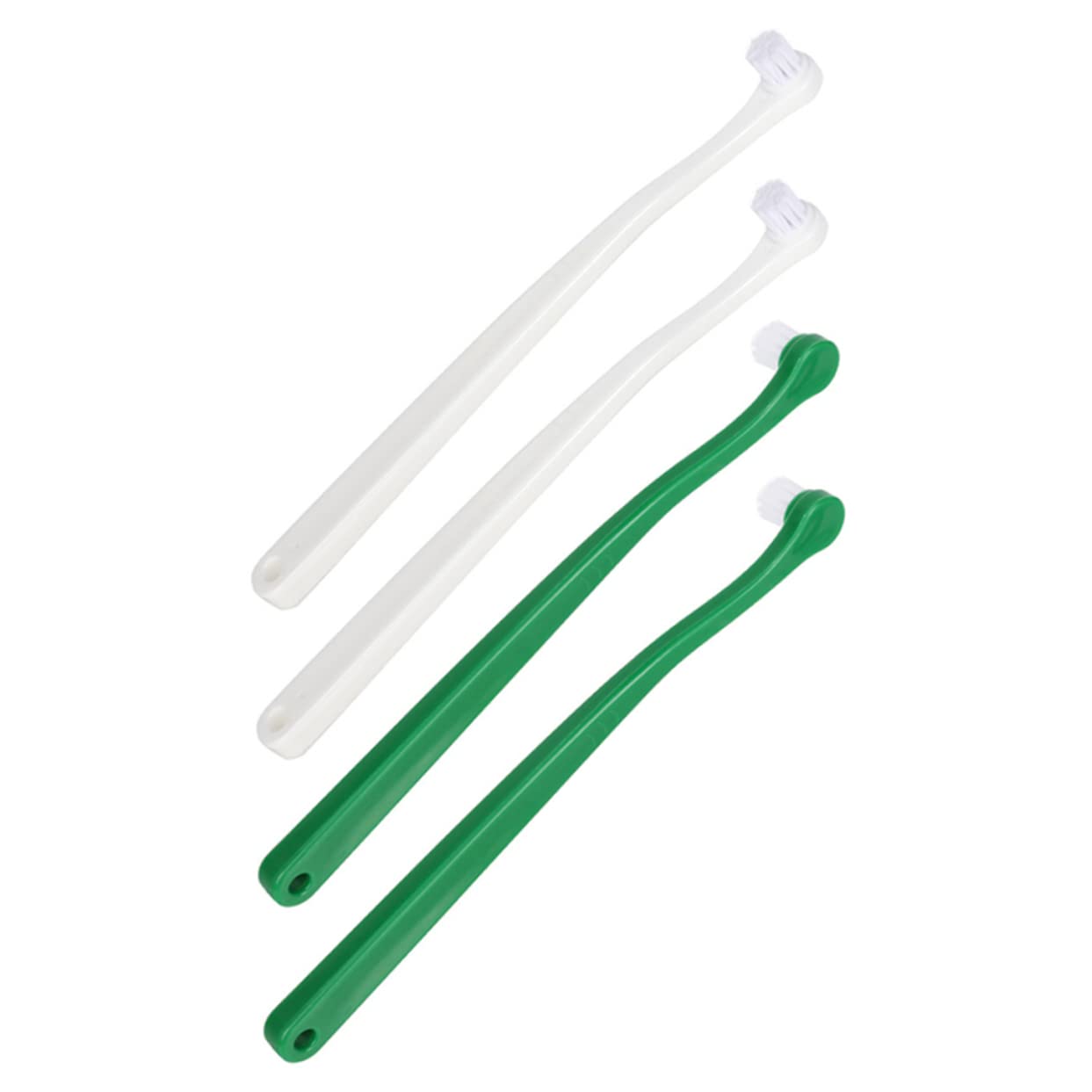 SUPVOX 4Pcs Cat Toothbrush Ergonomic Handheld Puppy Toothbrush for Gentle Oral Care for Kittens and Small Dogs Convenient and Easy to Use