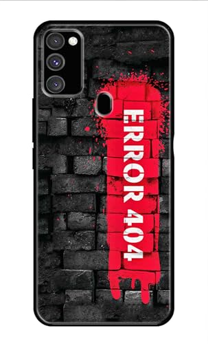 Image of Metal TPU Printed Back Cover for Samsung Galaxy M30s (Error 404) 360 Degree Protection | Camera Protection -25092024(AR)