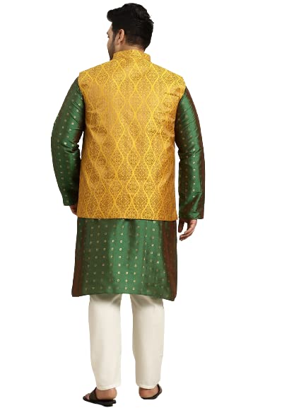 Image of SOJANYA Men Kurta Pyjama With Nehru Jacket