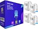4 Pack Rechargeable Toilet Bowl Lights, 16 Color Motion Detection Sensor LED Night Light for Bathroom Decorating, Cool Fun Gifts for Funny Christmas Xmas Holiday Stocking Stuffers