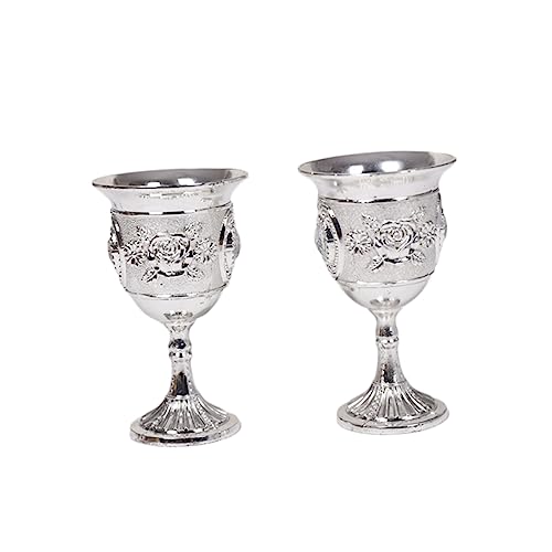 ZUNOXAZ Copa De Vino Blanco De Copa De Vino Para Bar Casa o Fiesta Plateada De Aleación De Zinc Resistente Arañazos